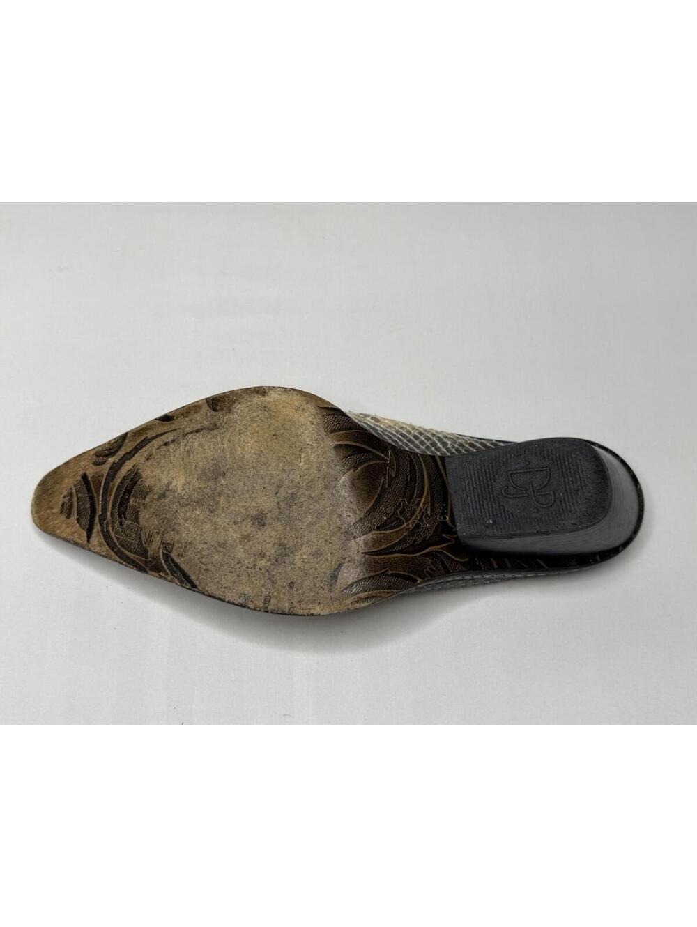 Donald J Pliner Size 6M Snake Skin Western Couture Collection Mule Italy P73C - Picture 13 of 14